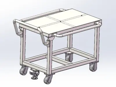 Handcart Free 3D model