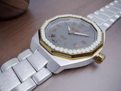 Detailed watch 3D model