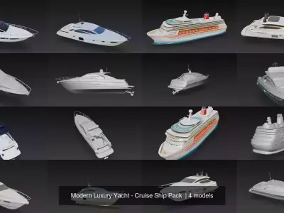 Modern Luxury Yacht - Cruise Ship Pack 