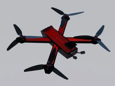 DRL Racer 4  Low-poly 3D model