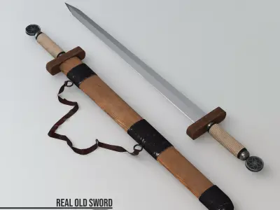Real Old Sword Free 3D model