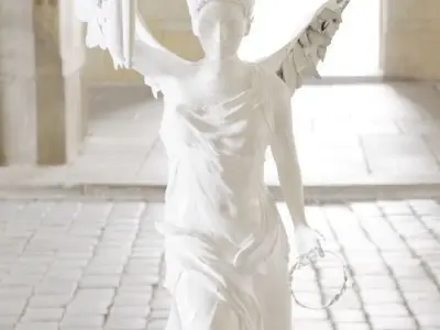 Rebuilt Samothrace victory Nike 3D model