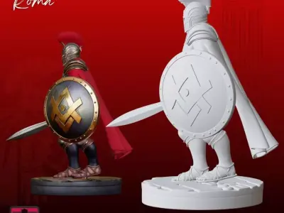 Roman Gladiator STL Ancient 3D print model