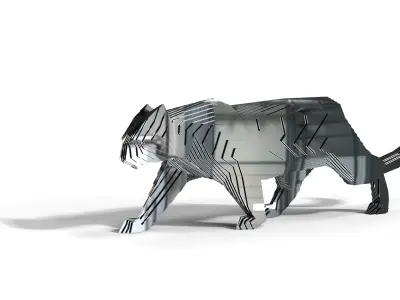 panther layered 3D model
