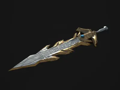 Stylized Fantasy Sword Pack 3D model