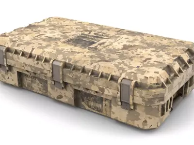 Military Case for Weapons Low-poly 3D model