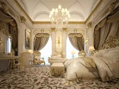 Royal Master Bedroom 3D model