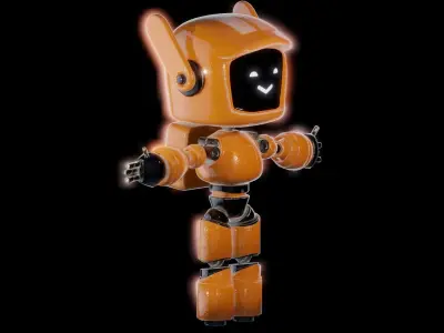 ORANGE ROBOT from LOVE DEATH AND ROBOTS Free 3D model