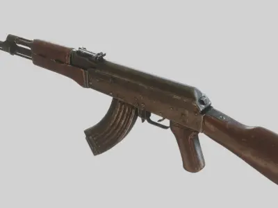 High fidelity AK47 3D model