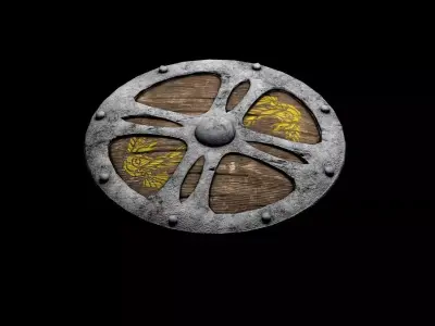 Shield-1 shield Low-poly 3D model