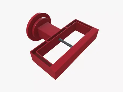 Lockout device Low-poly 3D model