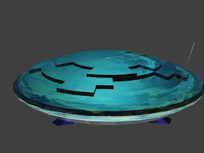 Spaceship UFO Spacecraft Low-poly 3D model