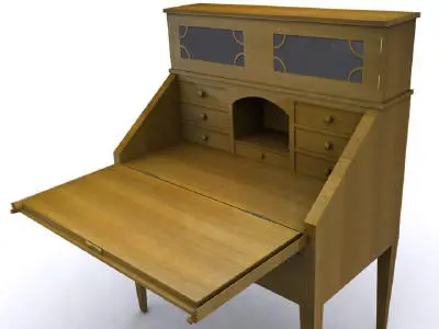 Antique Desk 3D model
