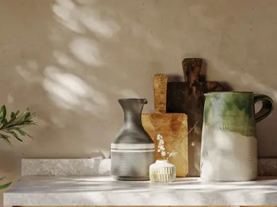  Glazed Ceramic Jug Models 