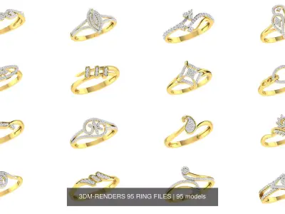 3DM-RENDERS 95 RING FILES 3D Model Pack