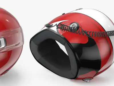  Aerodynamic Race Helmet with Communication Line 