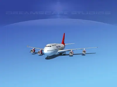 Boeing 747-400 Virgin Atlantic 3D model purchase