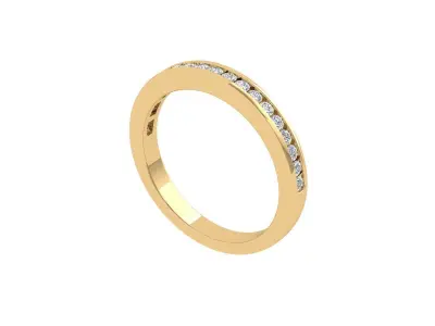 Wedding Band 3D print model 4