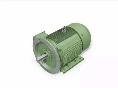 250M B35 Left 4-8 Pole IEC electric motor - 3D CAD model 3D model