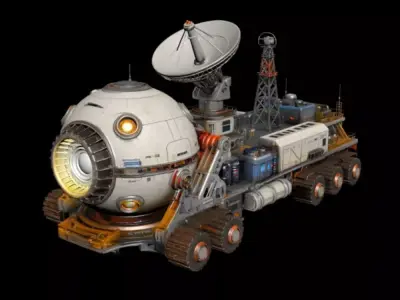Lunar base vehicle base vehicle 3D model