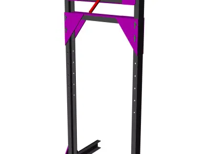 pressing machine 3D model