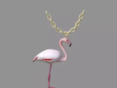 flamingo locket  3D model