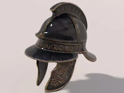 Ancient Rome Helmet 1 3D model