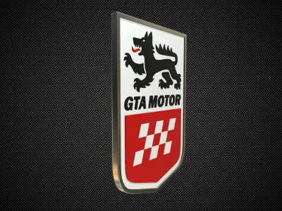 gta motor logo 3D model
