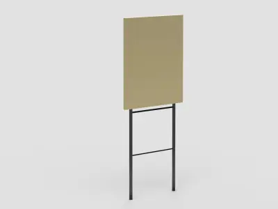 Advertising Board  street stand mockup 3D model