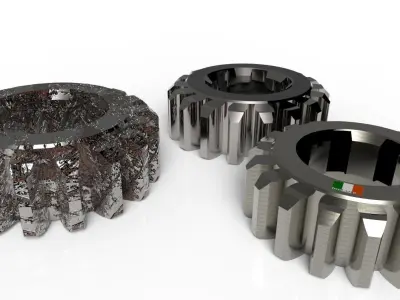 Mechanical Parts Free 3D model