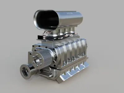 Vintage blower 3D model