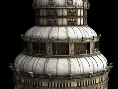 Fantasy tower 3D model purchase