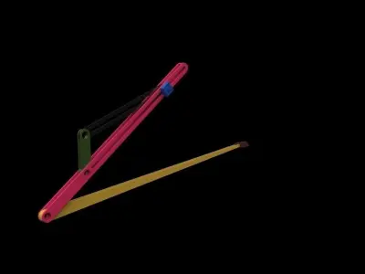 Whitworths Quick Return Mechanism 3D model