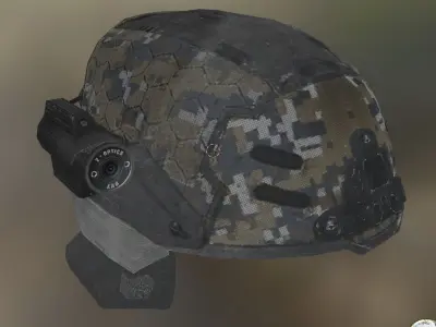Seal helmet  Low-poly 3D model