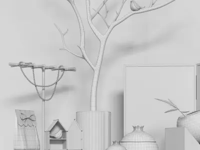 Decorative set c1   3D model