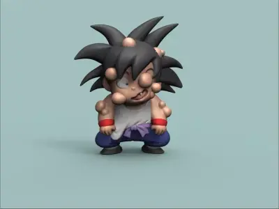 Goku training version  3D print model