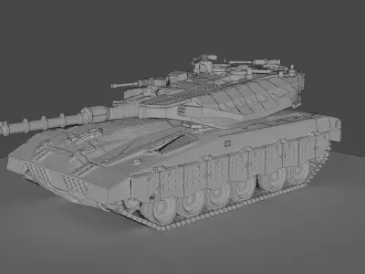 IDF Merkava MK 3 3D print model