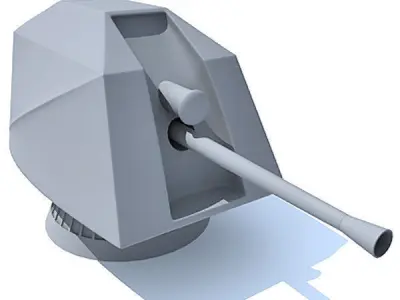 Deck Gun 3D model