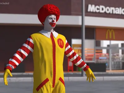 McDonalds Clown 3D model