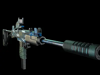 smg  wsp9 Free 3D model