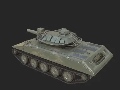 Vietnam War USA Army M551 Sheridan Light Tank Low-poly 3D model