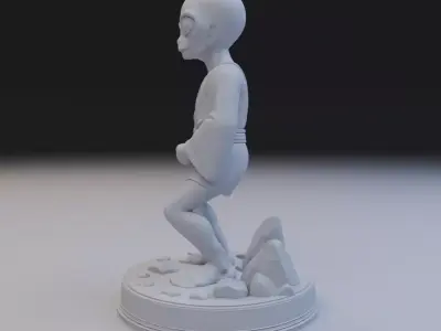 alien Star monk 3D print model