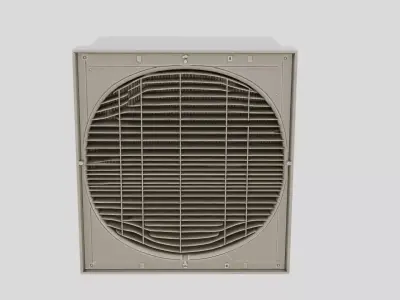 Underground Facility Ventilation Fan Unit for 3D print 3D model