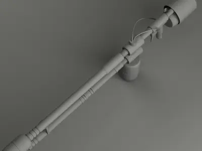 FlameThrower Low-poly 3D model