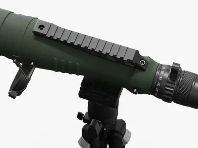 Long-Range Field Scope with Stand 3D model