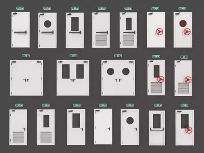 Industrial Doors 3D model
