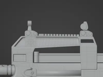 3D P90 Gun Factory New 3D model
