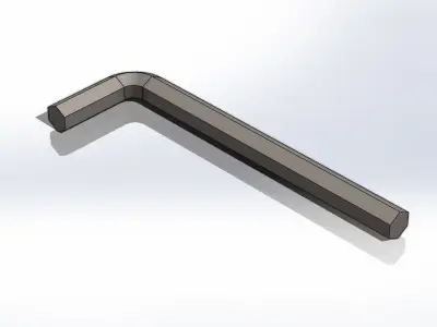 Chave Allen 3-8 Pol Allen Wrench 3D model