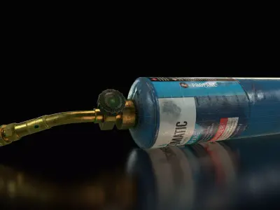 Propane Torch PBR Low-poly 3D model