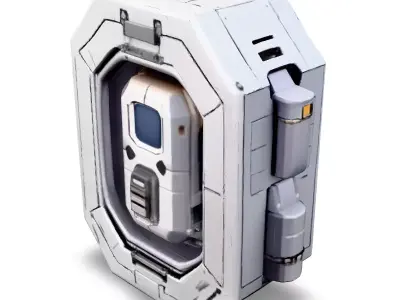SciFi Power Core Game Asset Low-poly 3D model